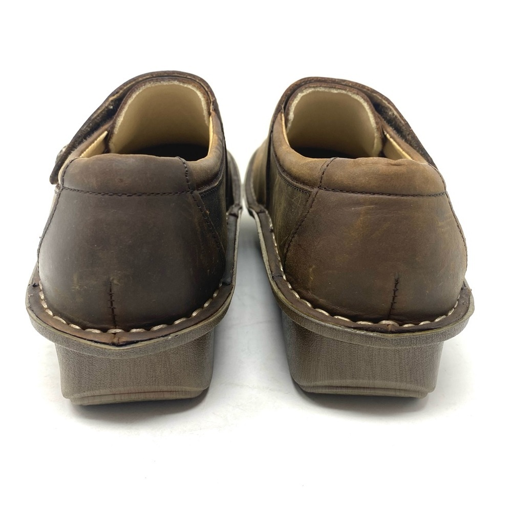 Alegria Deliah Oiled Brown Leather Loafer Ergonomic Comfort Shoe - Picture 6 of 8